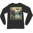 Bigfoot Sasquatch Alien Spaceship UFO Introvert Bruh Unisex Long Sleeve T-Shirt Bigfoot Sasquatch Alien Spaceship UFO Introvert Bruh Unisex Long Sleeve T-Shirt