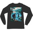 Bigfoot Sasquatch Loch Ness Monster Introvert Bruh Unisex Long Sleeve T-Shirt