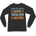 Bird Watching Now Minimal Socializing Introvert Vintage Unisex Long Sleeve T-Shirt Bird Watching Now Minimal Socializing Introvert Vintage Unisex Long Sleeve T-Shirt