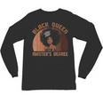 Black Queen With a Masters Degree Melanin Girls Graduation Unisex Long Sleeve T-Shirt