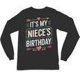 Boho Nostalgia It's My Niece's Birthday Women Kids Unisex Long Sleeve T-Shirt Boho Nostalgia It's My Niece's Birthday Women Kids Unisex Long Sleeve T-Shirt