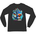 Book Dragon Reading Lover Unisex Long Sleeve T-Shirt