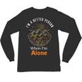 Camping Alone Meme Campfire Introvert Camper Unisex Long Sleeve T-Shirt