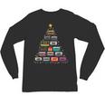 Cassette Tape Christmas Tree Graphic 80s 90s Retro Nostalgia Unisex Long Sleeve T-Shirt
