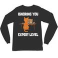 Cat Ignoring You Expert Level Orange Tabby Introvert Unisex Long Sleeve T-Shirt Cat Ignoring You Expert Level Orange Tabby Introvert Unisex Long Sleeve T-Shirt