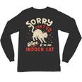 Cat Lover Sorry Cant Go Im An Indoor Introvert Cat Mom Unisex Long Sleeve T-Shirt