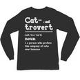 Cat-Trovert Definition Cat Introvert Pet Lover Unisex Long Sleeve T-Shirt Cat-Trovert Definition Cat Introvert Pet Lover Unisex Long Sleeve T-Shirt