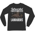 Chocolate Lab Dog Introvert Chocolate Labrador Retriever Unisex Long Sleeve T-Shirt