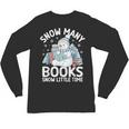Christmas Reading Snowman So Many Books Men Women Kids Unisex Long Sleeve T-Shirt