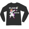 Class Of 2018 Graduation Him Her Unicorn Dabbing Shirt Unisex Long Sleeve T-Shirt