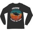 Class Of 2021 Done Senior Graduation Retro Sunset Unisex Long Sleeve T-Shirt