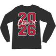 Class Of 2026 Graduation Red With Varsity Letters Unisex Long Sleeve T-Shirt