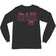 Class Of 2026 Pink Coquette Bow Cap Senior 2026 Graduation Unisex Long Sleeve T-Shirt