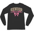 Class Of 2026 Pink Coquette Bow Senior Graduation Unisex Long Sleeve T-Shirt