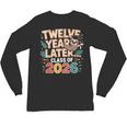 Class Of 2026 Senior Twelve Years Later Sloth Graduation Unisex Long Sleeve T-Shirt