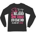Class Of 2032 She Believed She Could Kids Graduation T-Shirt Unisex Long Sleeve T-Shirt