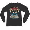 College Level Complete Class Of 2026 Gamer Graduation Grad Unisex Long Sleeve T-Shirt