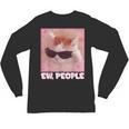 Cool Cat Meme Ew People Anti Social Introvert Cute Cat Unisex Long Sleeve T-Shirt