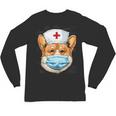 Corgi Dog Nurse RN Nursing School Graduation Unisex Long Sleeve T-Shirt