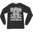 Criminal Justice Degree Graduation Criminal Justice Student Unisex Long Sleeve T-Shirt