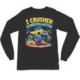 I Crushed Kindergarten Monster Truck Graduation Boys Kids Unisex Long Sleeve T-Shirt