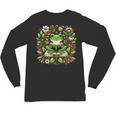 Cute Floral Frog Book Reading Unisex Long Sleeve T-Shirt Cute Floral Frog Book Reading Unisex Long Sleeve T-Shirt