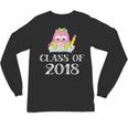 Cute Pink School Owl Class Of 2018 Graduation Unisex Long Sleeve T-Shirt
