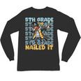 Dabbing Graduation Boy 5th Grade Nailed It Class Of 2025 Unisex Long Sleeve T-Shirt