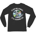 Elder Millennials Embracing 90s CDs Nostalgia Vibes Unisex Long Sleeve T-Shirt Elder Millennials Embracing 90s CDs Nostalgia Vibes Unisex Long Sleeve T-Shirt