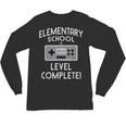Elementary School Graduation Shirt Level Complete Gamer Unisex Long Sleeve T-Shirt