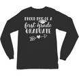 First Grade Graduation Mom Shirt Proud Mom First Grader Unisex Long Sleeve T-Shirt