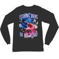 Fishing Runs In My Blood Introvert Hobby Antisocial Unisex Long Sleeve T-Shirt