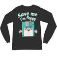 Floppy Disk Retro Tech Nostalgia Old School Computing Humor Unisex Long Sleeve T-Shirt