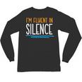 Im Fluent In Silence Introvert Unisex Long Sleeve T-Shirt Im Fluent In Silence Introvert Unisex Long Sleeve T-Shirt