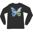 Frutiger Aero Aesthetic Butterfly Computer Fishes Scenery Unisex Long Sleeve T-Shirt