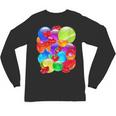 Frutiger Aero Aesthetic Tech Orb Pattern Heart Cherry Lips Unisex Long Sleeve T-Shirt