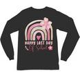 Fun Happy Last Day Of School Girl Student Graduation Rainbow Unisex Long Sleeve T-Shirt