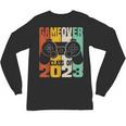 GAME OVER Class Of 2023 Video Games Vintage Graduation Gamer Unisex Long Sleeve T-Shirt