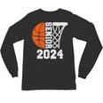 Graduate Senior Class Of 2024 Basketball Player Graduation Unisex Long Sleeve T-Shirt