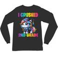 Graduation I Crushed 2nd Grade Unicorn Girls Grad Magical Unisex Long Sleeve T-Shirt