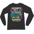 Graduation Shirt For 5th Grader Goodbye Hello Middle School Unisex Long Sleeve T-Shirt