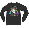 Happy Last Day Of School Teacher Student Graduation Unicorn Unisex Long Sleeve T-Shirt