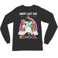 Happy Last Days Of School Graduation Class 2022 Unicorn Girl Unisex Long Sleeve T-Shirt