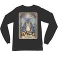 The Hermit Cat Tarot Card Introvert By Georgi Unisex Long Sleeve T-Shirt