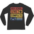 High School Level Complete Class Of 2024 Senior Graduation Unisex Long Sleeve T-Shirt