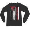 Hospice Aide American Flag Nurses Graduation Medical Unisex Long Sleeve T-Shirt