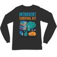 Introvert Book Lover Introvert Survival Kit Unisex Long Sleeve T-Shirt Introvert Book Lover Introvert Survival Kit Unisex Long Sleeve T-Shirt