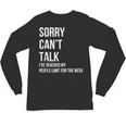 Introvert Can't Talk Reached People Limit For The Week Unisex Long Sleeve T-Shirt