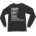 Introvert Can't Talk Reached People Limit For The Week Unisex Long Sleeve T-Shirt