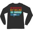 Introverted But Willing To Discuss BBQ Unisex Long Sleeve T-Shirt Introverted But Willing To Discuss BBQ Unisex Long Sleeve T-Shirt